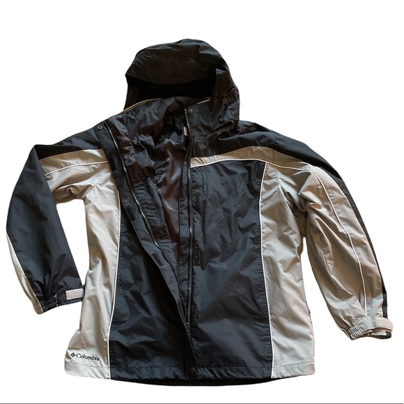 Columbia Women's Interchange Removable Hood Waterproof Jacket, Black, Medium - Picture 3 of 16